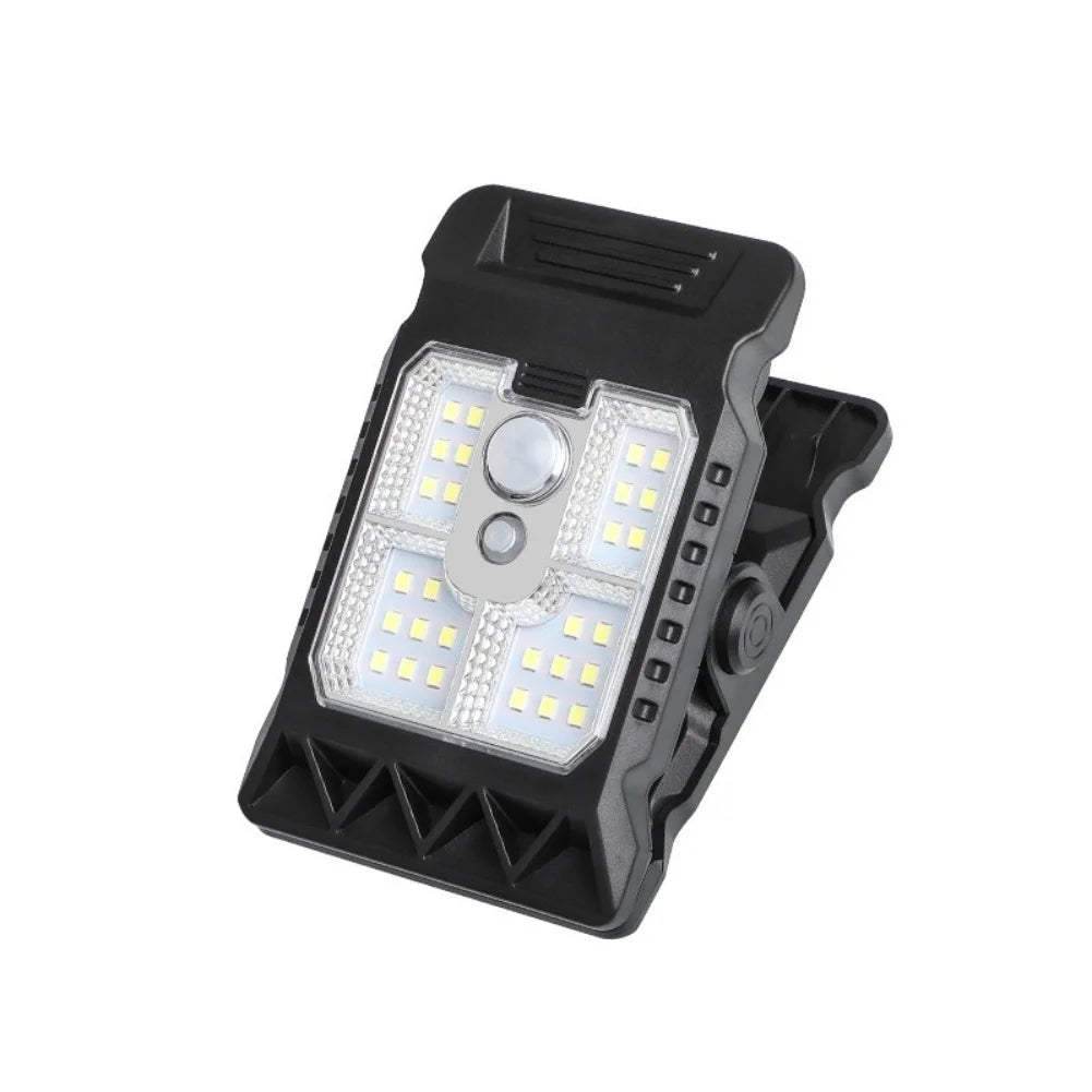 lampe solaire led extérieure noire moderne clips étanche autonome jardin camping