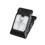 lampe solaire led extérieure noire moderne clips étanche autonome jardin camping