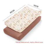 coussin changement bébé couverture tissu floral moderne doux rose beige