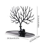 présentoir bijoux arbre branches stylisées noir blanc moderne minimaliste rangement bijouxDecorationBureau