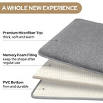 tapis bain gris uni doux moderne adhésif ensemble trois pièces chambre salle bain