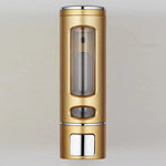 distributeur savon liquide noir or blanc moderne fixation murale bouton pression fenêtre niveau liquide