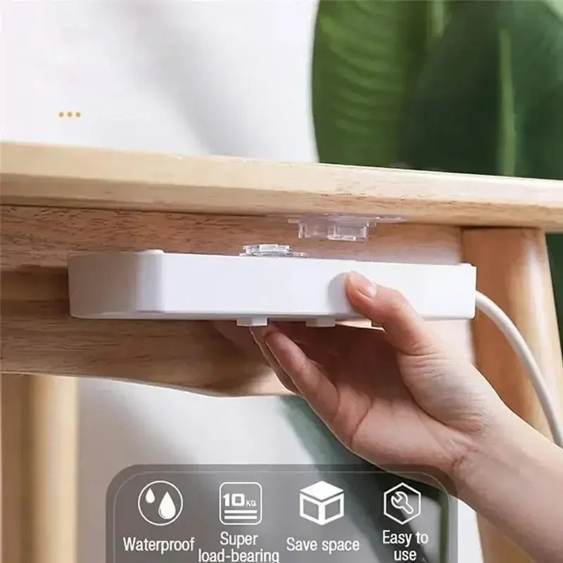 crochet adhésif transparent moderne kitchenette salle bain organisateur hooks self adhésif transparent