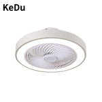ventilateur lampe led moderne blanc noir doré gris rose bleu rond lisse