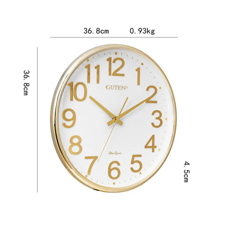 Comparaison des couleurs blanc et noir de l'horloge murale
