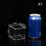 boîtes bijoux transparentes modernes boîtes rangement acrylique conteneurs stockage sans motif sacs bonbons