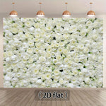 fond photo blanc fleurs 2d opaque décoration événement anniversaire mariage noëlnaissance