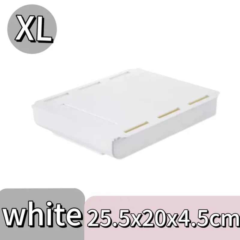 boîte rangement tiroir adhésive blanche moderne organisateur imperméable plastique