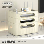 boîte rangement routeur décodeur tv gestion câbles organisateur moderne vert beige épuré
