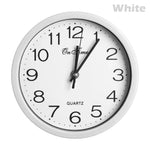 horloge murale moderne quartz aiguille noir cadre blanc étude chambre cuisine