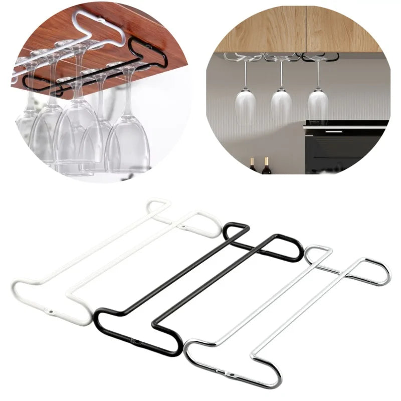 support verres blanc noir moderne grille tailles suspension autonome inoxydable chambre cuisine