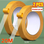 ruban adhésif double face jaune blanc moderne 20m adhésif fort grille transparent plomberie bricolage