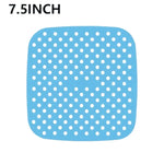 couvre casserole adhésif silicone antiadhésif moderne rouge bleu noir points tapis doublure cuisson respectueux