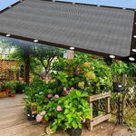 toile protection solaire gris foncé marron clair maille fine moderne 200cm 100cm résistante