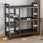 chariot roulette moderne rangement snack épicerie organisation cuisine légumes.storage shelf support mobile multifonctionnel métal