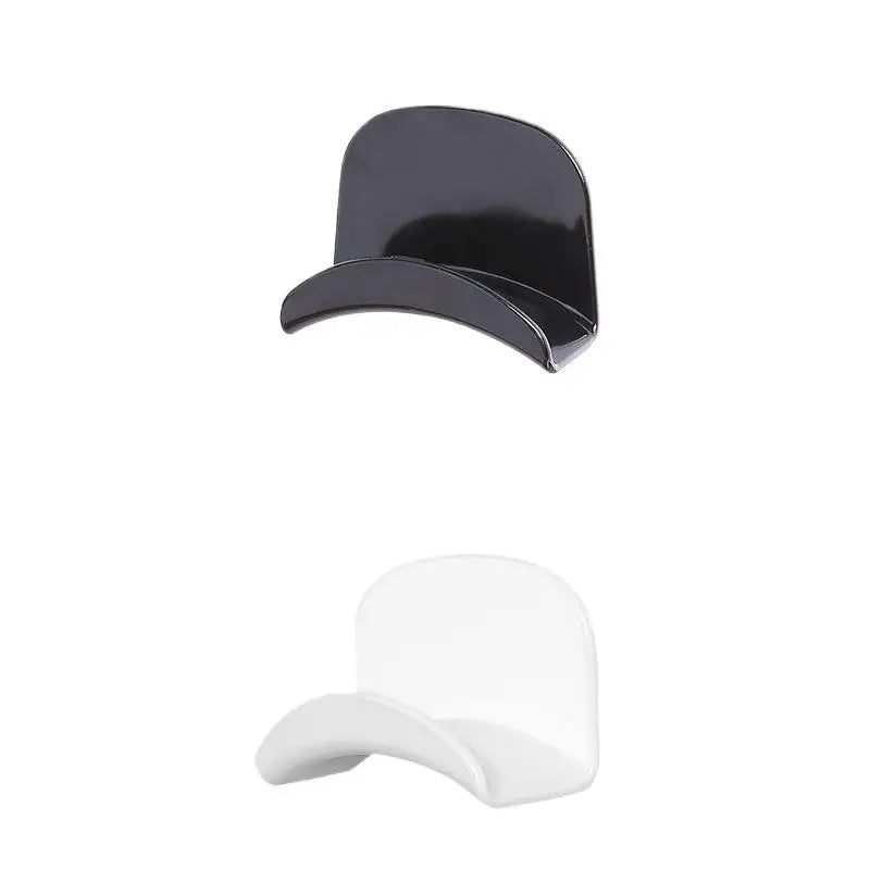porte casque audio mural adhésif noir blanc moderne rangement chambre sans perçage