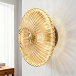 Lampe moderne dorée rayures horizontales élégante cuisine chambre coucher