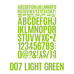 sticker autocollant lettre chiffre symbole multicolore classique deco papeterie scrapbooking journal agenda planificateur álbum