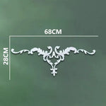 corniche d'angle ornements floraux blanc classique adhésif décoration muraleintage fixations plastique