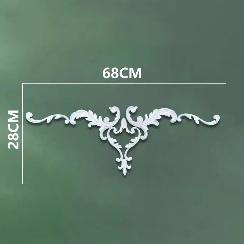 corniche d'angle ornements floraux blanc classique adhésif décoration muraleintage fixations plastique