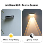 applique murale solaire moderne noire lumières led ip65 étanche cale