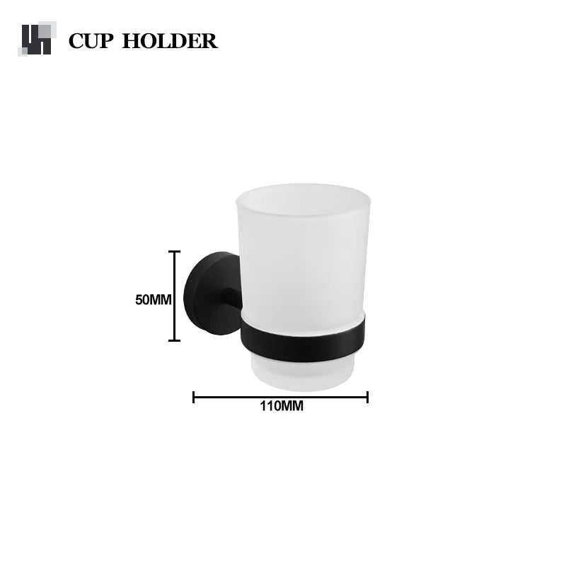 accessoires salle bain noir moderne porte serviettes papier toilette porte robe porte savon tasse
