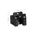 support mural acier inoxydable noir perforé moderne salle bain vis bouchons