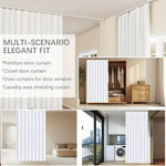 rideau fenêtre moderne blanc adhésif sans perçage rail coulissant accessoire mur chambre salon