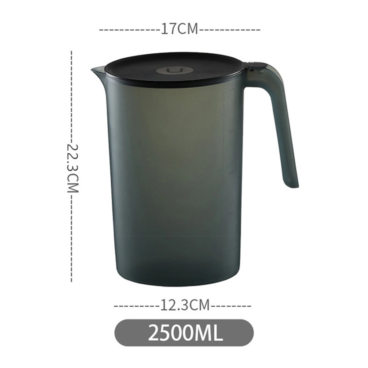 carafe eau plastique 2000ml 2500ml blanc bleu rose verte moderne minimaliste poignée couvercle logo