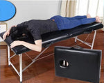 table massage pliante professionnelle moderne oreiller noir simili cuir mousse