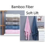 serviettes faciales bambou bleu rose serviettes toilette rapide absorption lavables machine moderne motifs géométriques