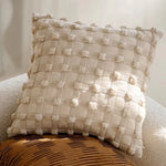 taies d'oreiller décoratives patchwork fleurs géométrique rayures moderne maison coton polyester