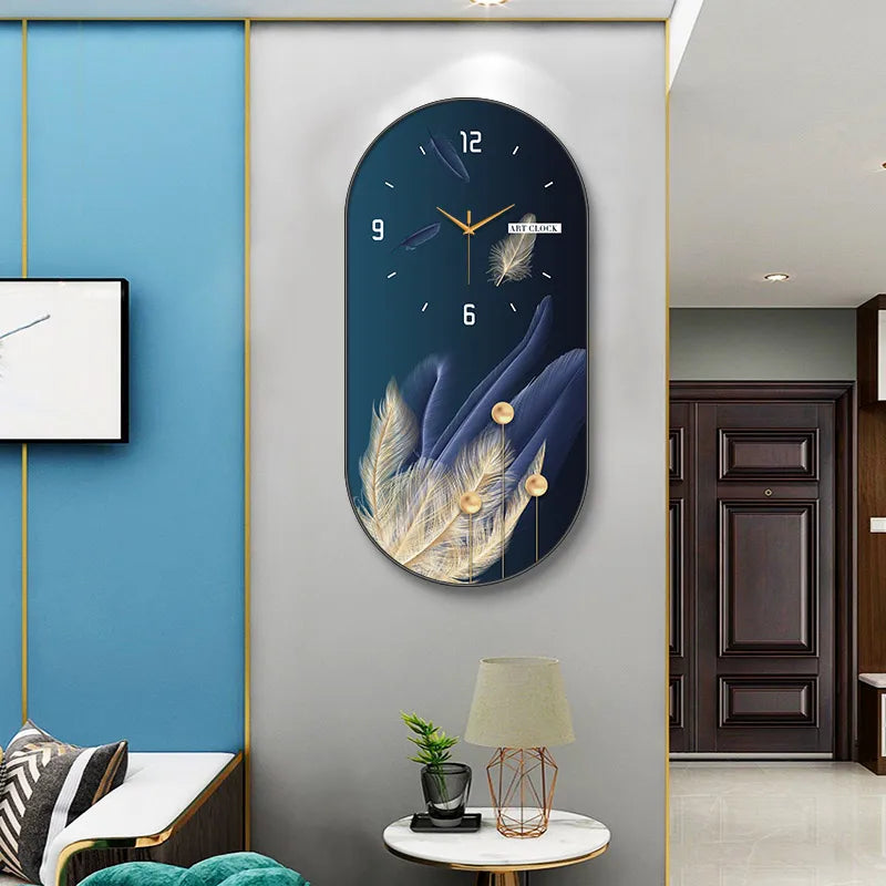 Horloge murale design silencieuse vue de face