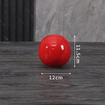 décoration moderne boule céramique rouge bleu jaune uni opaque chambre