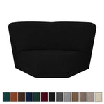 couvre siege angle marron rayures horizontales moderne elastique adhésif polyester jacquard machine linge automne