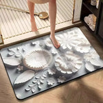 tapis multicolore fleurs relief moderne porte barre 40x60cm 50x80cm