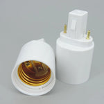 adaptateur ampoule g23 g24 e27 blanc moderne abs led ac 110v 220v