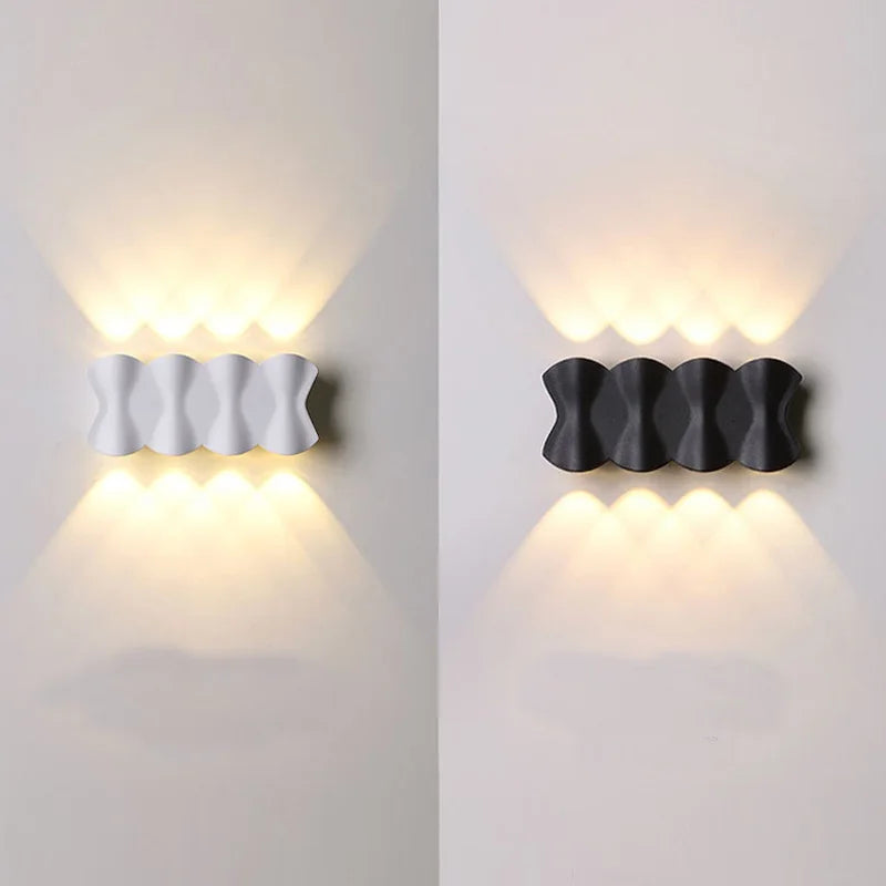 Lampe murale LED moderne double tête hydrofuge basse consommation courant alternatif extérieur salon chambre