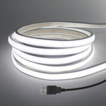 ruban led néon blanc chaud 320 led/m 5v usb flexible étanche modernité