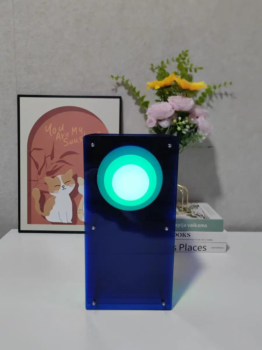 lampe led rechargeable noir orange bleu vert blanc moderne transparent ip65 télécommande