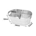 seau glaçons métal argenté rustique bouteilles cocktails verres parties piscine boissons fraîches