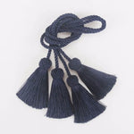 ruban franges tissé classique beige bleu marine deco couture artisanal pendentifs accessoires bricolage