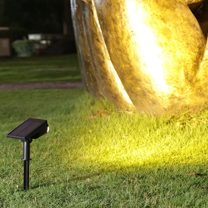 projecteurs solaires led extérieurs autonomes ip65 protection abs moderne noir réglables jardin patio camping