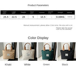 sac main toile ours décontracté unisexe poignées motif ours beige casual resistant polyester