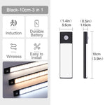 lampe nuit détecteur mouvement blanc rectangle moderne minimaliste rechargeable couleurs clips indicator