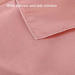 serviettes table rose pâle satinées modernes fêtes mariages extérieur