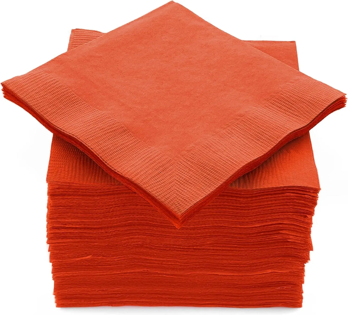 serviettes papier orange rouge bleu clair moderne 100 pièces assiettes fourchettes couteaux gobelets plastique
