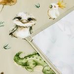 tapis bébé animaux mignons oiseaux lapins koalas 70cm 50cm polyester beige clair imperméable réutilisable