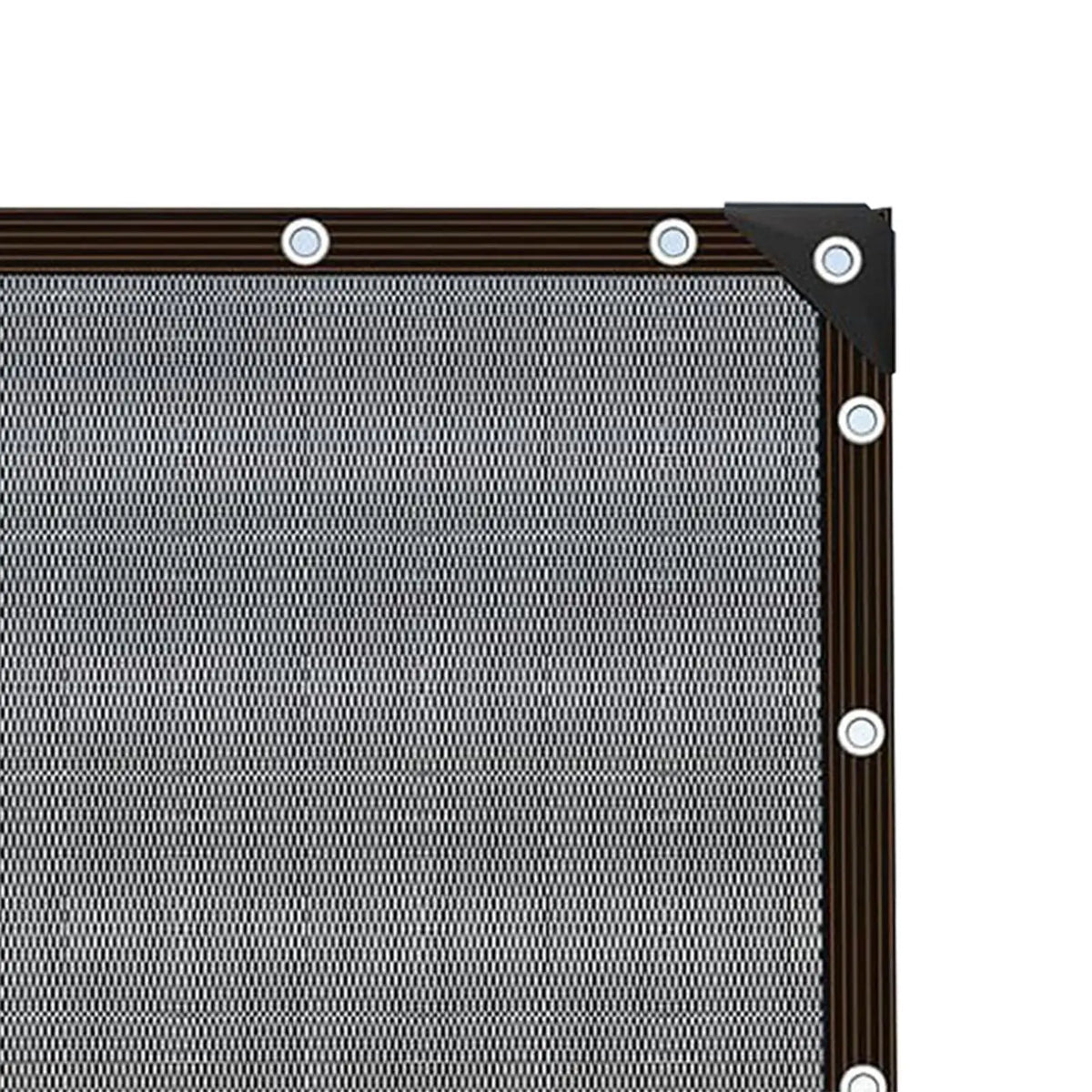toile protection solaire gris foncé marron clair maille fine moderne 200cm 100cm résistante