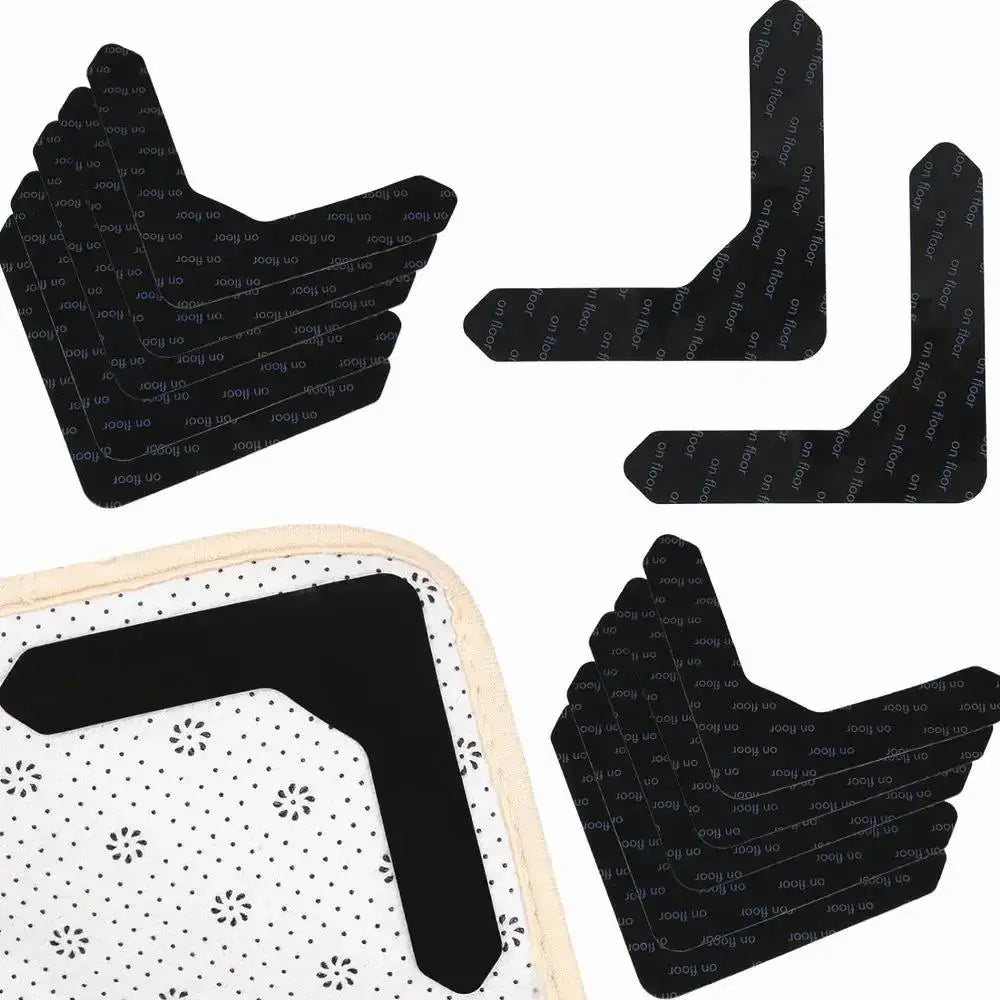 anti dérapant tapis noir beige grips adhésifs moderne minimalisteintérieur salle bain non slip washable